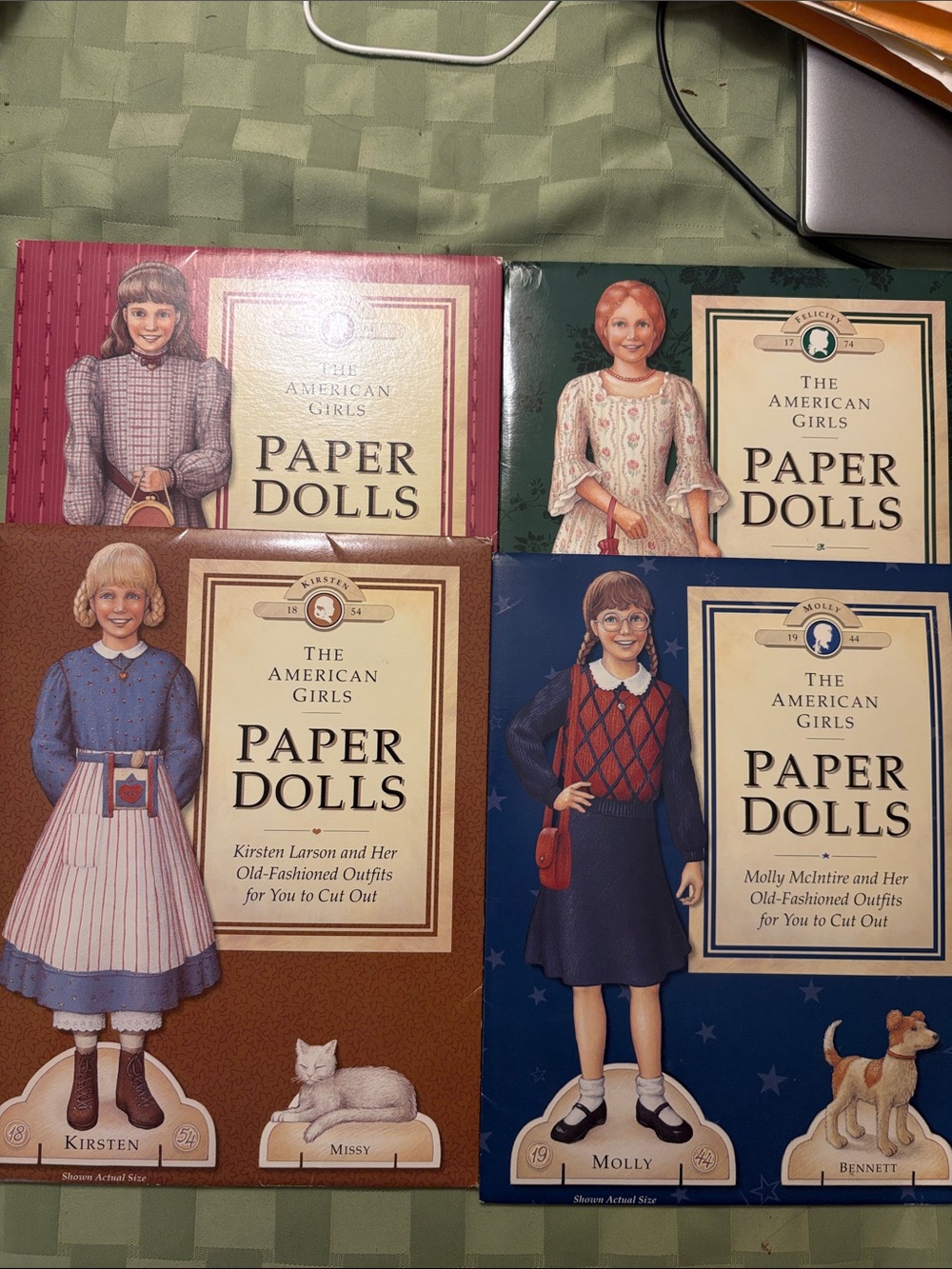 American Girl Paper Dolls Set